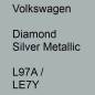 Preview: Volkswagen, Diamond Silver Metallic, L97A / LE7Y.